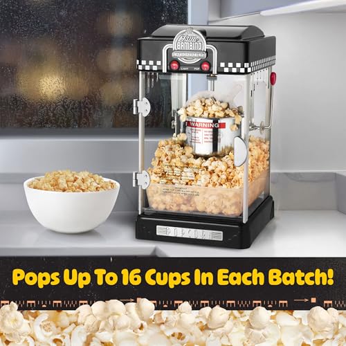 Popcorn Machine Little Bambino 2.5oz Black Countertop Popper
