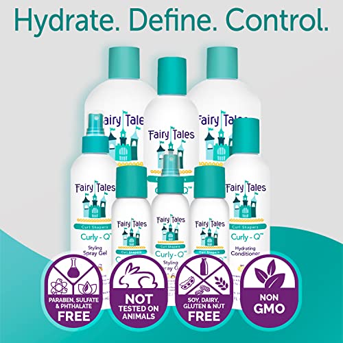 Kids Curly Hair Shampoo Conditioner & Styling Spray Gel 9.33 Fl Oz Pack of 3
