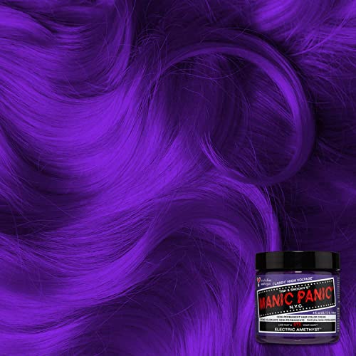 Semi Permanent Purple Hair Dye Electric Amethyst 4 oz 2 Pack - Vibrant Long-Lasting Color