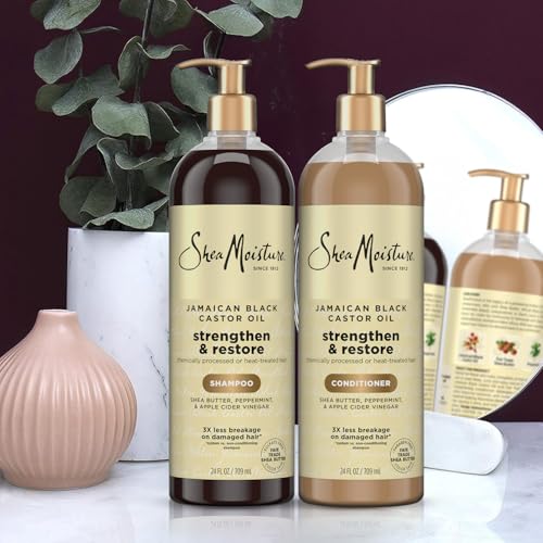 Shea Moisture Jamaican Black Castor Oil Shampoo & Conditioner Set 24 Oz Each