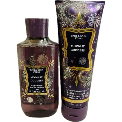 Bath & Body Works Women's Moonlit Goddess Wash and Body Cream 2 Piece Set