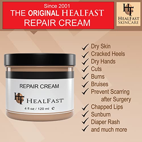 HealFast Sensitive Skin Repair Moisturizing Cream 4 Oz ? For Dry, Itch? Fights Rashes, Dryness, Stretch Marks, Sunburn and Bed Sores ? Herbal and Food Based Ingredients