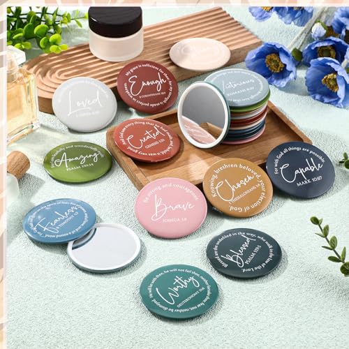 Mini Compact Mirrors Bulk 120 Pcs Christian Gifts for Women Morandi Variation of THIS listing