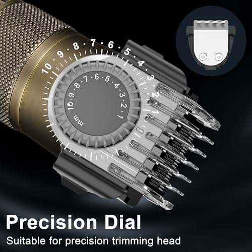 Hatteker Bronze 4-in-1 Men's Beard Trimmer & Cordless Hair Clipper Waterproof