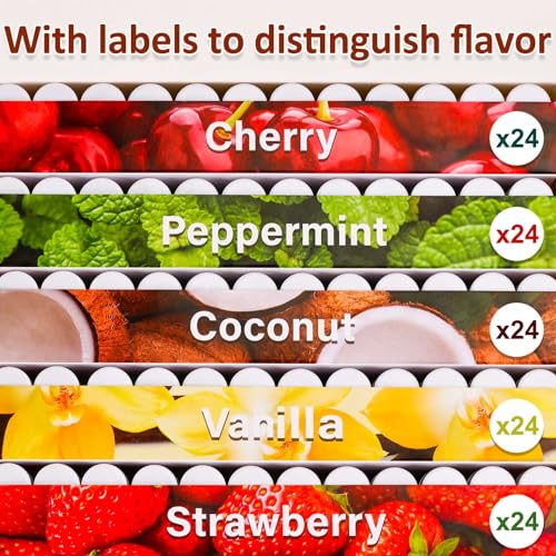 120 Pack Unlabeled Lip Balm Bulk - 5 Flavors, Customizable Tubes, DIY Gift Set