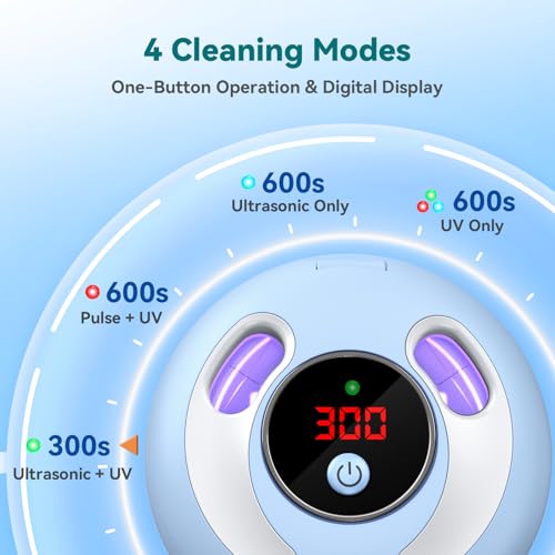 Orgpek Ultrasonic Retainer & Denture Cleaner 45kHz UV Deep Cleaning Machine