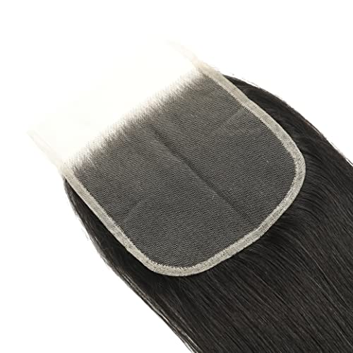 BYUP HAIR 18 Inch 5x5 HD Lace Closure Straight Transparent Free Part