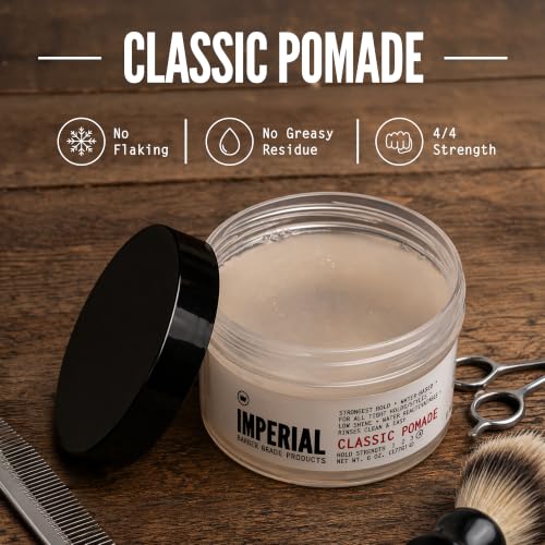 Water- Strong Hold Hair Pomade - Classic 6 oz - Reworkable & Washable