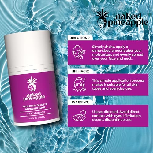 Hydrating Glow Up Bronzing Elixir - Enhances Complexion & Glow, Promotes Smooth Skin, Hydration & Moisture Lock - Makeup Primer, 1oz