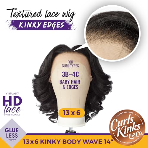 Sensationnel Kinky Edges Body Wave Wig 14 Inch - Balayagemocha Synthetic Hair