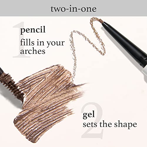 Julep Brow 101 Sculpting Pencil & Tinted Gel for Fuller Natural-Looking Brows - Medium Brown