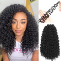 14 Inch Pink Mango Crochet Hair 80 Strands for Black Women, 4-in-1 Short Gogo Curl, Human Hair Synthetic Fiber