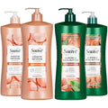 Suave Keratin & Almond Shea Butter Shampoo & Conditioner Set - Frizz Control, Moisturizing Hair Care Bundle, 28 Oz Each