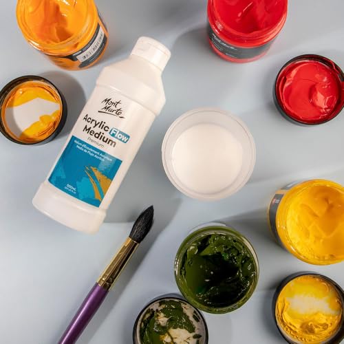 Mont Marte Premium Acrylic Flow Medium 16.9oz Pack of 2 - Fluid Art Additive