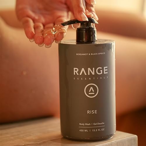 Renew Body Wash, Sandalwood Scent, Moisturizing Hydrating, Gentle Clean, Shower Gel, Paraben-Free, Sulfate-Free, Natural Ingredients, Hyaluronic Acid, Men Women, 450mL (15.2oz)