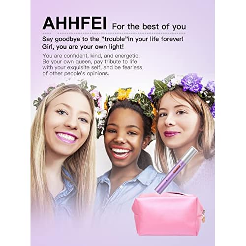 AHHFEI Rechargeable 5 in 1 Ear and Nose Hair Trimmer for Women, 2025 Professional Painless Eyebrow & Facial Hair Trimmer with Powerful Motor and Dual-Edge Blades Easy Cleansing