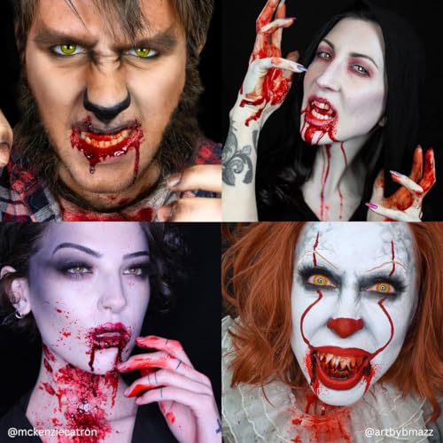 Mehron Makeup Stage Blood - 16 Fl Oz Bright Arterial Fake Blood for SFX & Halloween