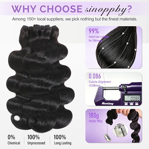 Natural Color 18 Inch Human Hair Body Wave Bundles - 16A Remy Virgin Hair, 3X Longer Lifespan
