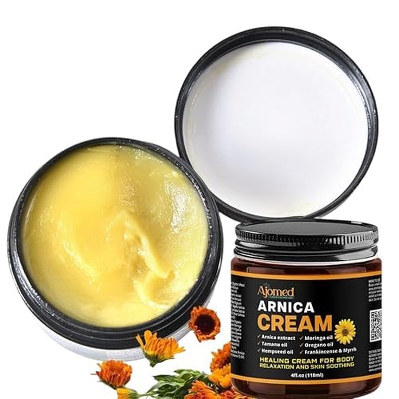 Arnica cream for skin Soothing, healing salve, bruising, body oil Handmade herbal massage cream with arnica extract, Tamanu oil, Oregano oil, Moringa oil, Frankincense and Myrrh-Body 4fl.oz