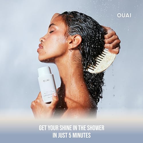 OUAI Hair Gloss and Fine Shampoo Set for Shine & Volumizing - 2 Pack