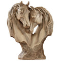 Loving Horses Table Sculpture - Tan, Horse Lover Home Decor, 11.5"