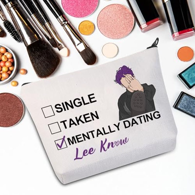 JNIAP Stay Lee Makeup Bag Lee Leebit Gifts Single Taken Mentally Dating With Lee Gifts Stay Member Gifts (WITH LEE mb)