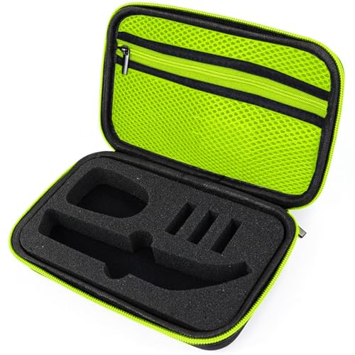 LinMei Travel Trimmer Case Compatible with One Blade QP6510/70 QP6520/70 Pro Wet Dry Electric Shaver Hard Portable Storage Carrying Case for Shavers and Accessories