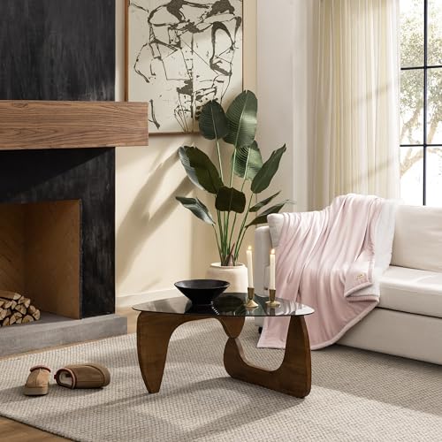 UGG Bliss Fleece Throw Blanket - Pink 50x70 Inch Couch & Bed Accessory