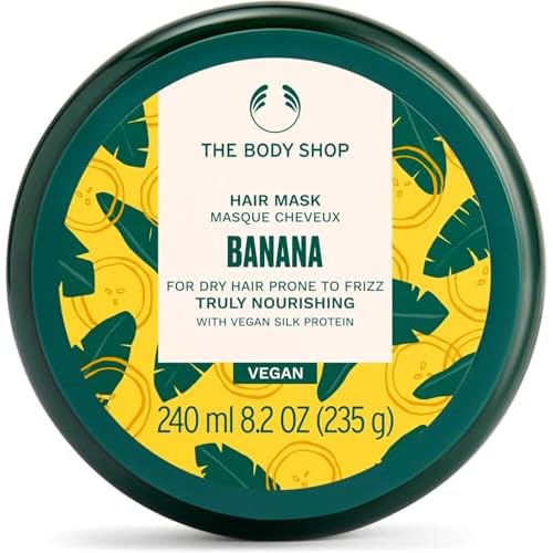 The Body Shop Banana Truly Nourishing Hair Mask, 8.2 Fl Oz (Vegan)