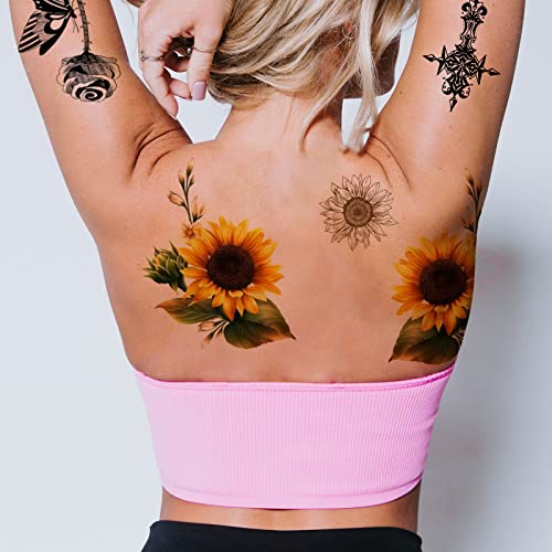 Printable Temporary Tattoo Paper Sheets 8.5x11 Inch - 30 Sets for Inkjet Printers, DIY Skin Transfers for Parties & Celebrations