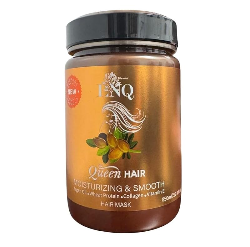 Deep Hydrating Keratin Hair Mask with Argan Oil 850ml for Frizz Control & Shine