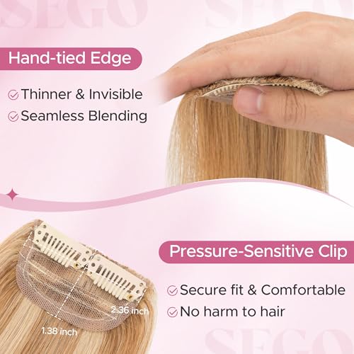 2 Pcs Clip-In Hair Volumizer Short Extensions - 6 Inch Golden Brown & Bleach Blonde