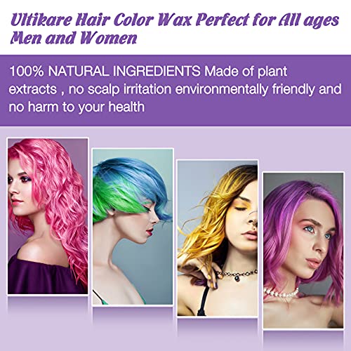 Kids Washable Temporary Hair Color Wax - 4 Colors, Halloween & Party Safe