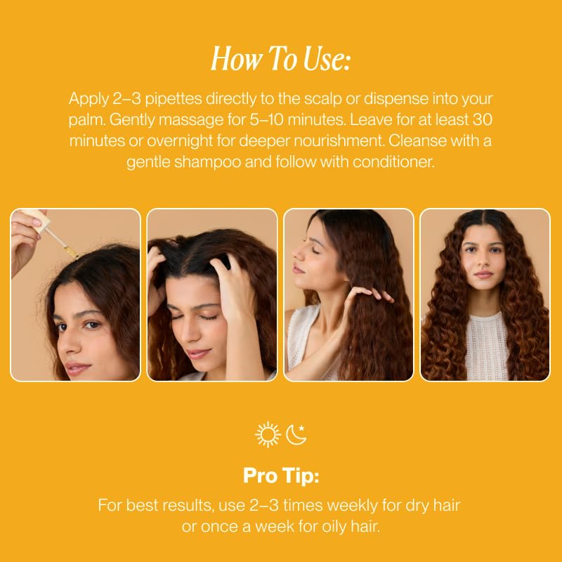 Botanical Hair Oil for Scalp & Hair Growth - 21 Natural Herbs, 1.7 fl oz
