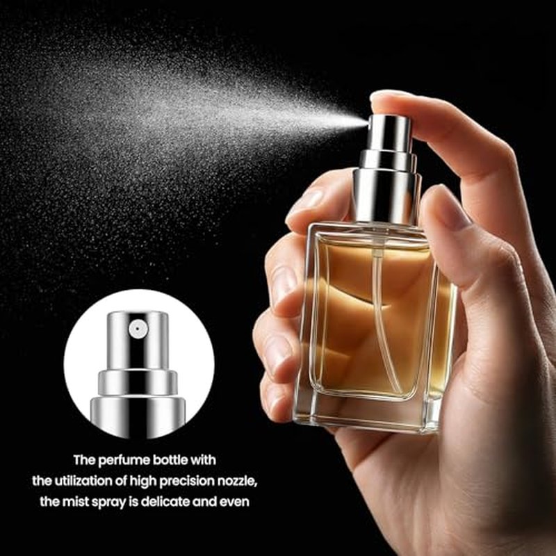 30 Pack 15 ML Glass Perfume Bottles Clear Portable Perfume Spray Bottle Empty Perfume Container Travel Refillable Mini Fine Mist Sprayer Atomizer (80 Pcs Labels, 10 Funnels, 10 Dropper, 10 Dispenser)