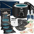 LCD Black Waxing Kit with Digital Warmer for Hair Removal - Men & Women