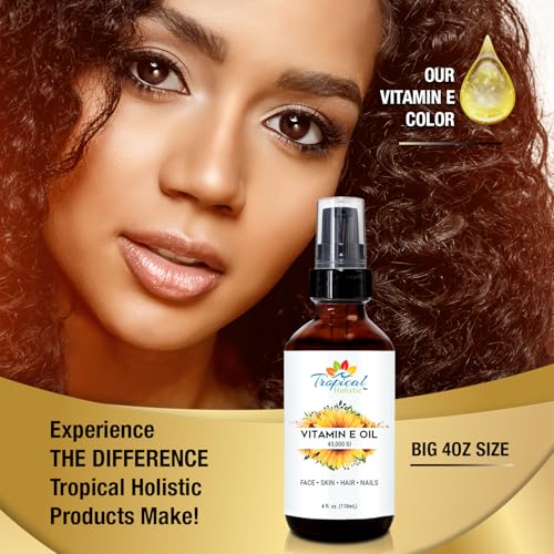 Organic Vitamin E Oil for Skin, Hair & Scar Treatment - 4 fl oz, 43,000 IU