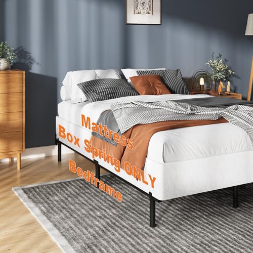 ZASHONT 9 Inch Queen Box Spring Bed Foundation - Heavy Duty Metal Support, Noise-Free, Easy Assembly