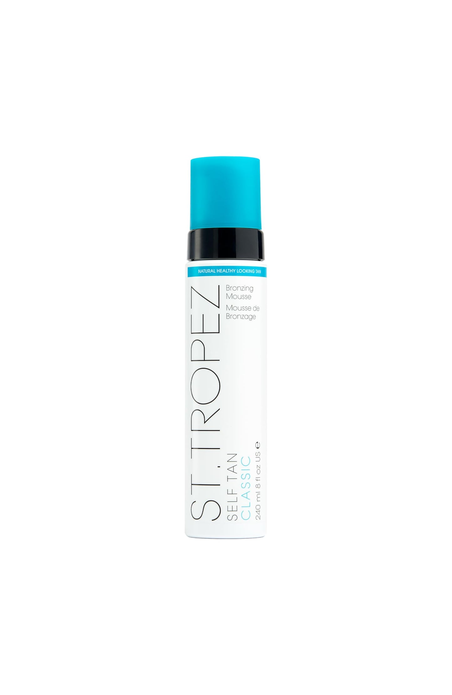 St.Tropez Self Tan Classic Bronzer Mousse Foam, Original Fake Tan, Streak-Free Finish, Develops in 4-8 hours, Vegan, Natural & Cruelty Free, 8 fl oz