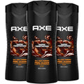 AXE Men's Body Wash Dark Chocolate 16 Fl Oz Pack of 3 - Refreshing 12H Scent