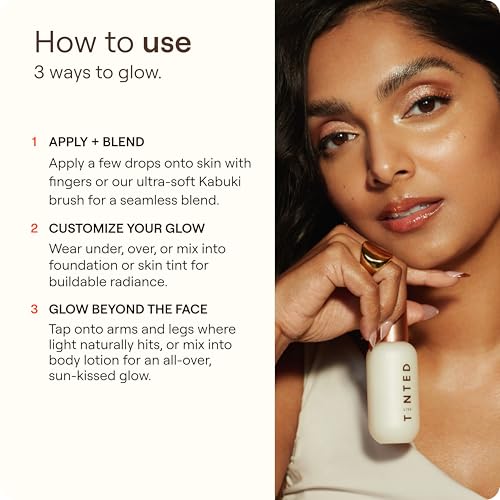 Live Tinted Hueglow Mini Liquid Highlighter Drops Serum Dusk - Bronze, 0.46 oz