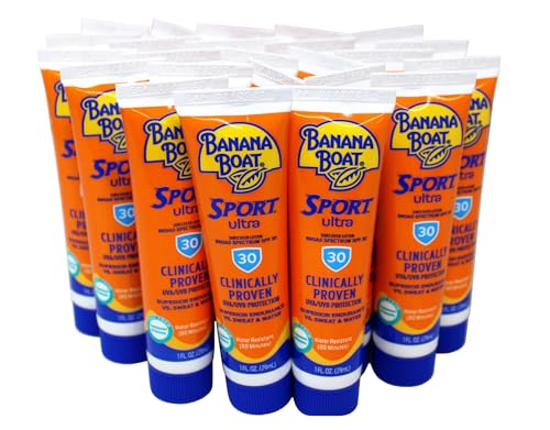 Sport SPF 30 Sunscreen Lotion Travel Size 1oz - Water & Sweat Resistant, 24 Count