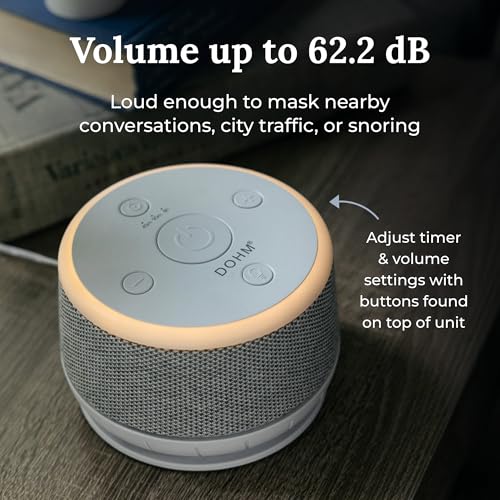 White Noise Sound Machine with Night Light & 10 Fan Speeds for Better Sleep