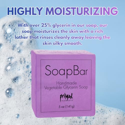 Vegetable-Based Glycerin Scented Soap Bars for Face & Body - Set of 7 Travel Size
