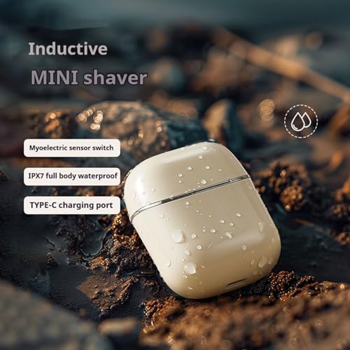 Mini Electric Shaver for Men and Women, Dual Head Portable Razor with Smart Sensor, Compact Travel Size Pocket Shaver, USB-C Rechargeable, Wet & Dry IPX6 Waterproof, Low Noise, Easy to Clean