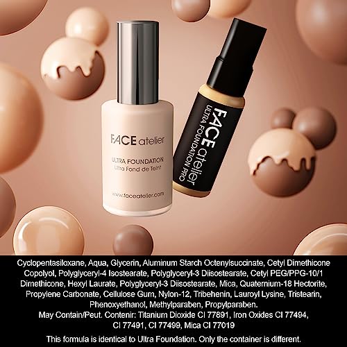 FACE atelier Ultra Foundation PRO Porcelain - Long-Lasting Face Makeup
