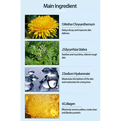Gold Collagen Facial Masks (10-Pc) - Vegan Anti-Aging & Hydrating Skin Care