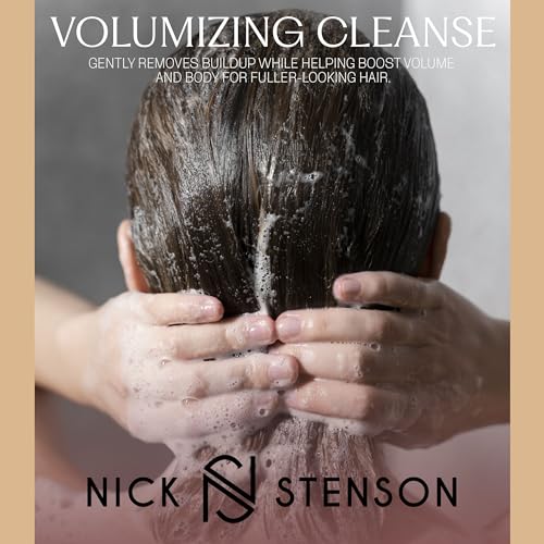 Nick Stenson Volume Shampoo 12 fl oz - Adds Fullness & Body, Vegan & Color Safe