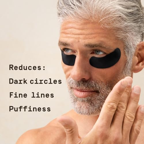 Men's Under Eye Patches with Peptides & Hyaluronic Acid - 6 Pack