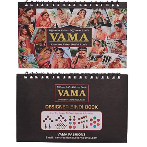 Multicolour Plain Glitter Sparkle Shaded Crystal Diamond Stone Indian Bindi Booklet Sticker for Women (948 Fancy Bindi Book)